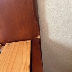 美品 ベッドフレーム　シングル　すのこ　ブラウン系の画像