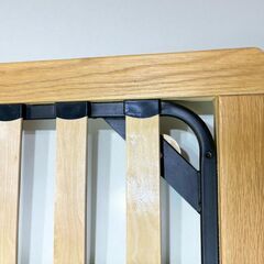 【11/29（土）限定！指定先へ送料無料でお届けします（墨田区、江東区、台東区）】美品 無印良品 木製ベッドフレーム シングル オーク材の画像