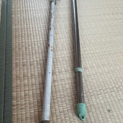 【差し上げます】ステンレス物干し竿2本セットの画像