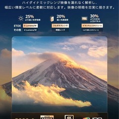 ETOE❣️プロジェクター Google TV搭載 Netflix公式ライセンスの画像