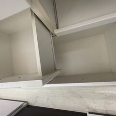 【ジャングルジャングル滋賀草津店】ジモティ来店特価‼ 食器棚 ホワイト J-251147の画像