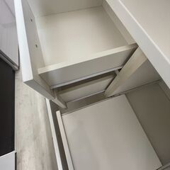 【ジャングルジャングル滋賀草津店】ジモティ来店特価‼ 食器棚 ホワイト J-251147の画像