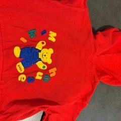 ミキハウス　フーディー　羽織り　ポケット　ボタン付きの画像