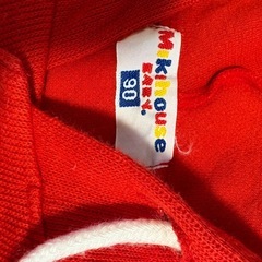 ミキハウス　フーディー　羽織り　ポケット　ボタン付きの画像