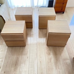 ボックス型の収納家具４点をもらってください‼️