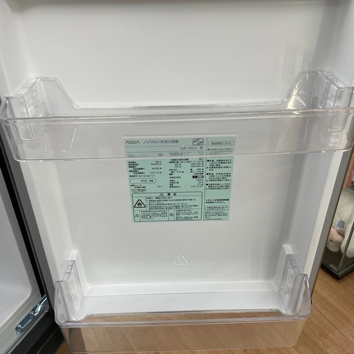 ☆ドリーム荒牧店☆ジモティー割引有☆【クリーニング済み】アクア/2ドア冷蔵庫/135L/AQR-14N/2022年製