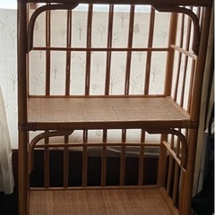 籐製　棚の画像