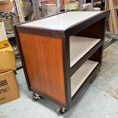 配膳台車 木製 90-45-75cmの画像