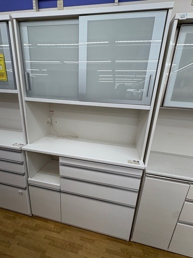 【ドリーム川西店限定】☆ジモティー見たよ割引☆  松田家具 スライド扉オープンボード クリーニング済み 【2125560000034264】