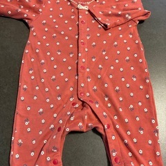 年中素材60-70 ロンパース　リブ袖
の画像