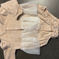 年中素材60-70 ロンパース　リブ袖
の画像