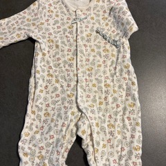 年中素材60-70 ロンパース　リブ袖
の画像