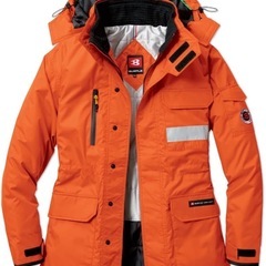 【美品！】バートル 防寒ジャケット 7211 大型フード付 ユニセックス メンズ 防風 軽量 保温 耐水 作業着 作業服 BURTLEの画像