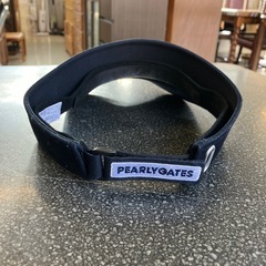 M2511-125 PEARLY GATES 1989 サン バイザー ゴルフ スポーツ 使用感有り の画像