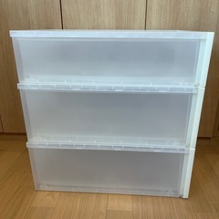 無印良品 クリアケース 3個の画像