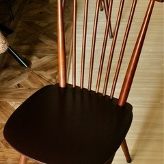 古道具　アンティーク家具　スピンドルバック調　ダイニングチェアの画像