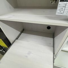 【ジャングルジャングル滋賀草津店】ジモティ来店特価‼ 食器棚 オフホワイト J-251149の画像