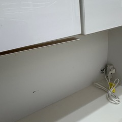 【ドリーム川西店限定】☆ジモティー見たよ割引☆ 土井インテリア工業 2枚扉食器棚 クリーニング済み 【2125560000027666】の画像