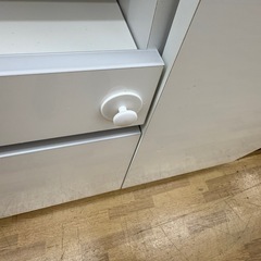 【ドリーム川西店限定】☆ジモティー見たよ割引☆ 土井インテリア工業 2枚扉食器棚 クリーニング済み 【2125560000027666】の画像