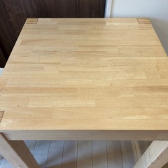 ナチュラル✖️白　ダイニングテーブルセットの画像