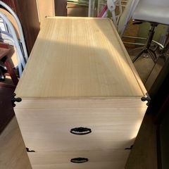 3段桐箪笥の画像