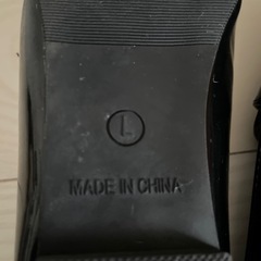 黒　ローファー　Lサイズの画像