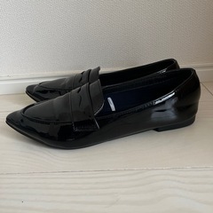 黒　ローファー　Lサイズの画像