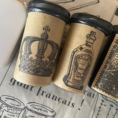 セット　アンティーク　小物入れ　ケース　保管　容器　ゴシック　遮光　黒　種入れ　種子入れ　ガーデン雑貨　インテリア　ヴィクトリアン　シードケース　ハンドメイドの画像