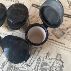 セット　アンティーク　小物入れ　ケース　保管　容器　ゴシック　遮光　黒　種入れ　種子入れ　ガーデン雑貨　インテリア　ヴィクトリアン　シードケース　ハンドメイドの画像