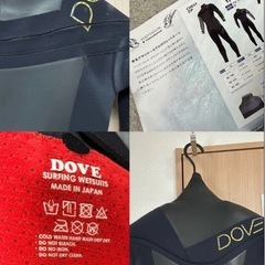 Dove セミドライウェットスーツ　マッドテイラー　サーフィン　ダヴ　 冬用の画像