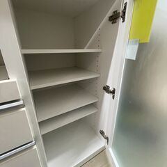 【ジャングルジャングル滋賀草津店】ジモティ来店特価‼ キッチンカウンター  ニトリ ホワイト J-251150の画像