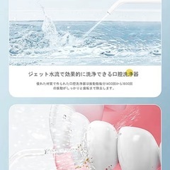 【新品】 口腔洗浄器 ジェットウォッシャー交換ノズル8本 ウォーターフロス USB充電式 口腔清浄　IPX7防水 の画像