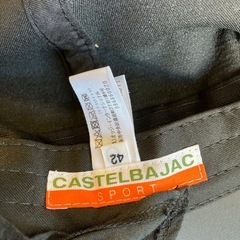 M2511-127 CASTELBAJAC スポーツ キャップ ブラック 汚れ有り　の画像