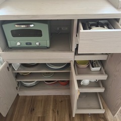 LOWYA 食器棚 キッチンシェルフの画像