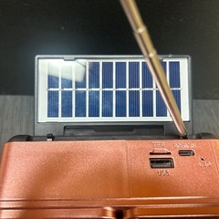 ソーラー充電(乾電池不要)   FMラジオ/Bluetoothオーディオの画像