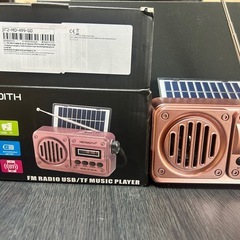 ソーラー充電(乾電池不要)   FMラジオ/Bluetoothオーディオの画像