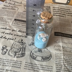 マリン　置物　海　貝殻　シェル　ドライフラワー　ガラスボトル　ミニチュア　ボトル　ディスプレイ　ディスプレー　ナチュラル雑貨　アンティーク　インテリアの画像