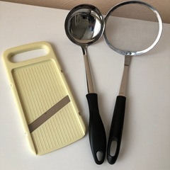 カゴ、瓶ボトル、135ml計量カップお玉まとめ売りの画像