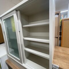 【ジャングルジャングル滋賀草津店】ジモティ来店特価‼ キッチンカウンター オフホワイト J-251151の画像