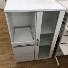 【ドリーム川西店御来店限定】☆ジモティー見たよ♪割引☆ ニトリ レンジ台 WHT クリーニング済み 【99560000033964】の画像