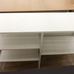 【ドリーム川西店御来店限定】☆ジモティー見たよ♪割引☆  ユニットシェルフ WHT クリーニング済み 【99560000033970】の画像