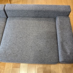 ローソファ　180cm へたれありの画像