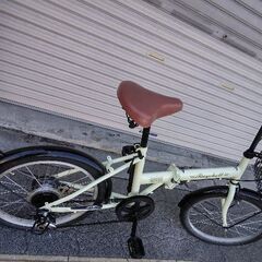Raychell[レイチェル]FB-206R 20吋折り畳み自転車 外装6段/アイボリーの画像