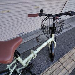 Raychell[レイチェル]FB-206R 20吋折り畳み自転車 外装6段/アイボリーの画像