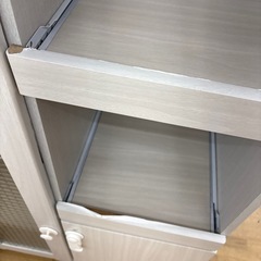 【ドリーム川西店限定】☆ジモティー見たよ割引☆  レンジ台 ▲はがれありクリーニング済み 【2125560000034269】の画像