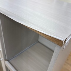 【ドリーム川西店限定】☆ジモティー見たよ割引☆  レンジ台 ▲はがれありクリーニング済み 【2125560000034269】の画像