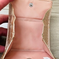 クロコ型押し三つ折り財布2点セットの画像