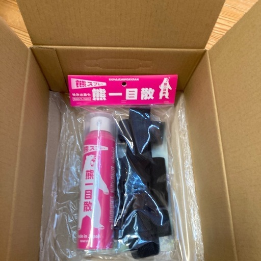 新品未開封 バイオ科学 熊一目散 熊スプレー 280ml ホルダー付き