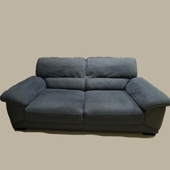 ニトリ【座り心地◎】グレーの2人、3人掛けソファ✨ゆったりサイズ200cmの画像