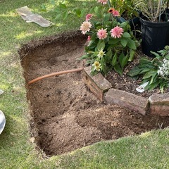 お庭の残土(土嚢袋入り)の画像